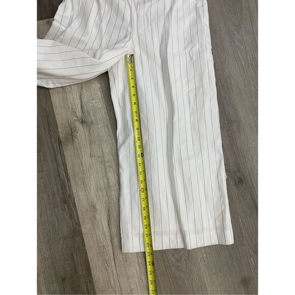 Club Monaco Naveah Jumpsuit, White Stripe Off Shoulders, Size 8, MP $289 - Picture 4 of 11